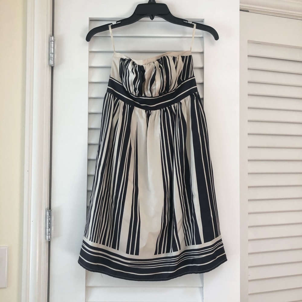 NWT Corey Lynn Calter Strapless Silk Dress